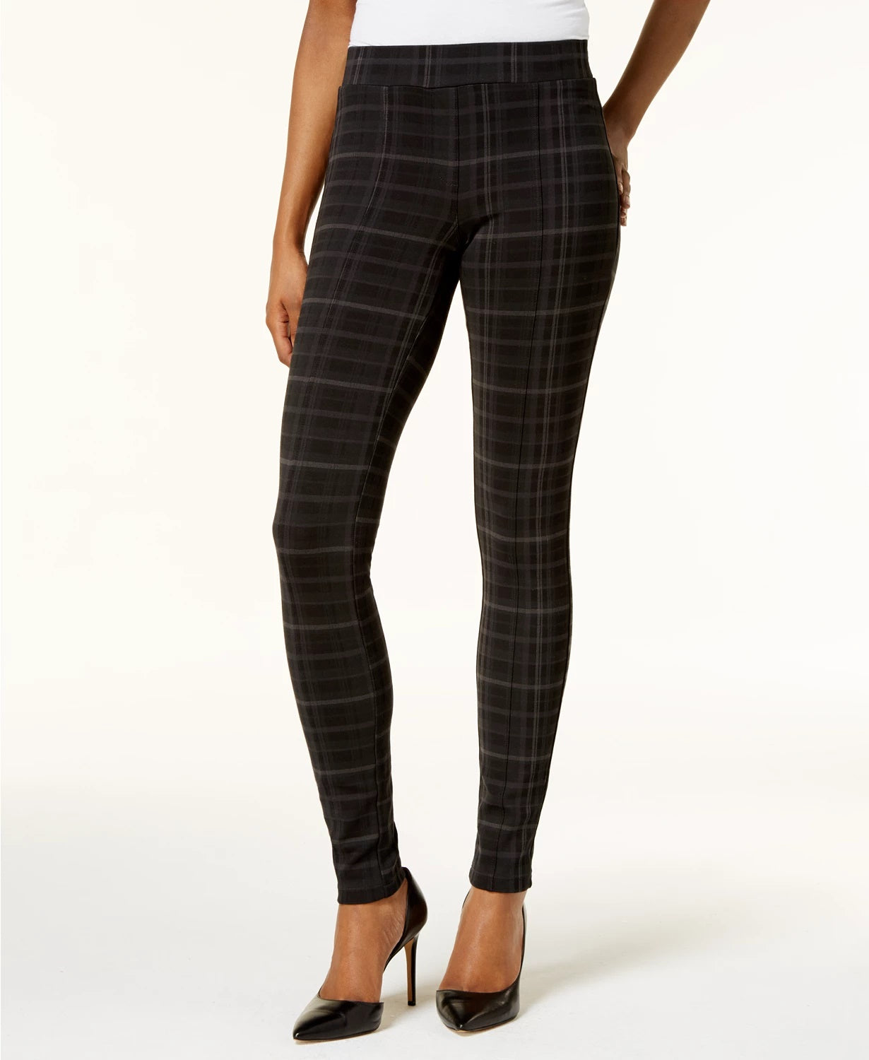 Style & Co Women's Printed Leggings Black Size XX-Large