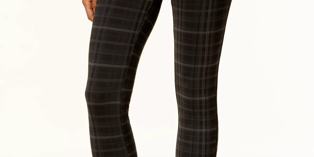 Style & Co Women's Printed Leggings Black Size XX-Large