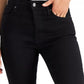 Levi's Women's 724 Straight Leg Cropped Jeans Black Size 34