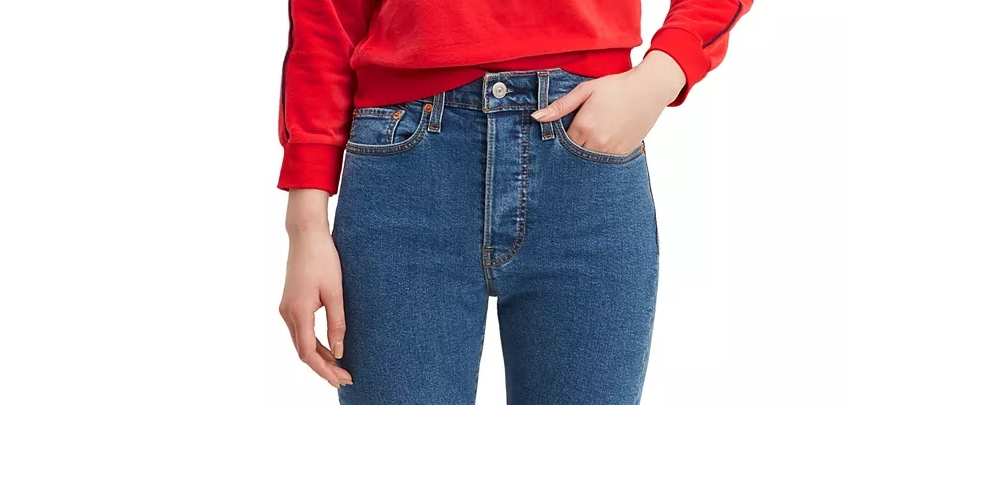 Levi's Women's Velour Dolman Sleeve Top Red Size X-Large
