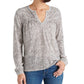 Lucky Brand Women's Cheetah Print Peasant Top Size Medium - White White Size Medium