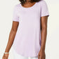 JM Collection Women's Scoop-Neck Top Purple Size Extra Large