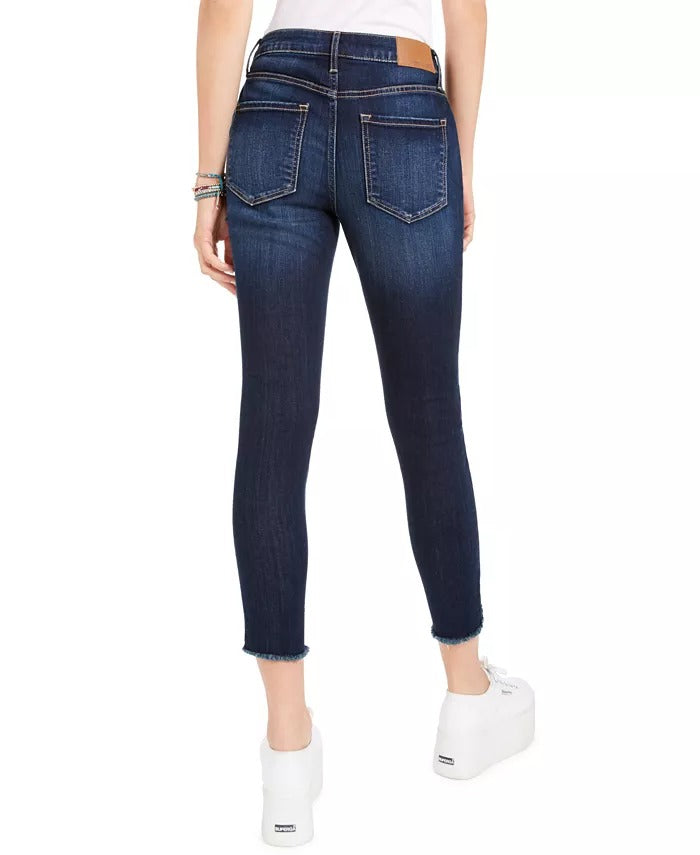 American Rag Juniors' High-Rise Raw-Edge Skinny Jeans Blue Size 9