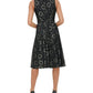 Tommy Hilfiger Women's Floral Lace Fit & Flare Dress Grey Size 4