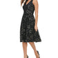 Tommy Hilfiger Women's Floral Lace Fit & Flare Dress Grey Size 4