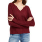 Planet Gold Juniors' Super Soft Ribbed Top Red Size X-Small