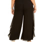 Adrianna Papell Women's Plus Chiffon Dress Pants Black Size 22