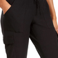 Planet Gold Junior's Velour Jogger Pants Black Size Small