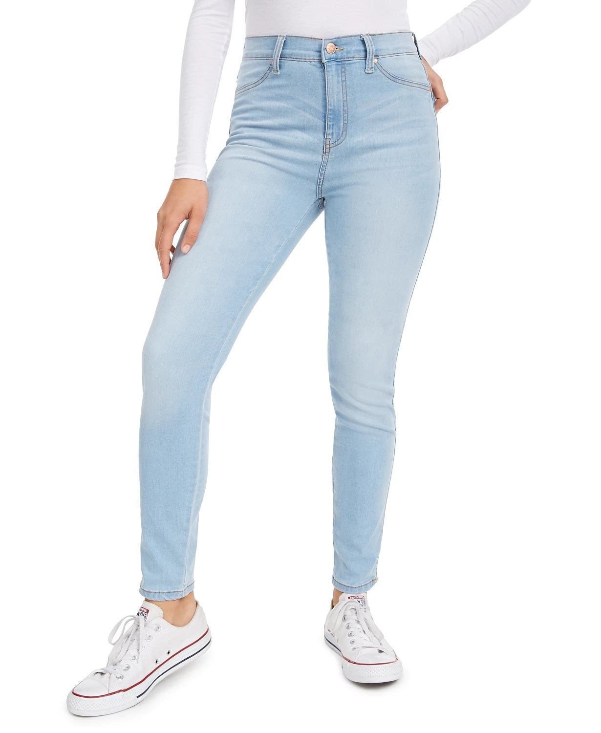 Celebrity Pink Women's Curvy High Rise Ankle Skinny Jean Blue Size 3