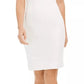Calvin Klein Women's Tie-Front Capelet Sheath Dress White Size 16