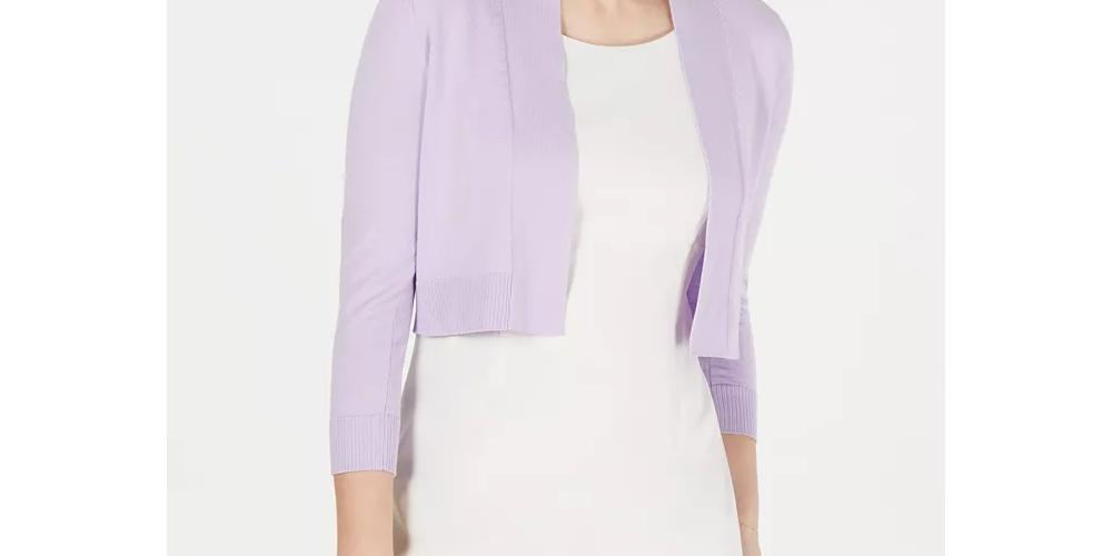 Calvin Klein Women's Shrug Cardigan Blue Size Small