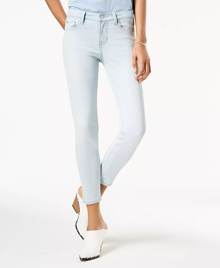 Body Sculpt By Celebrity Pink Junior's Super Slimmer Slim Your Thigh Ankle Jeans Medium Blue Size 5