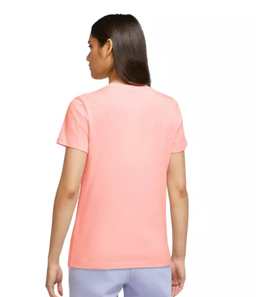 Nike Women's Sportswear Cotton Logo T-Shirt Pink Size 1X