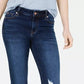 Celebrity Pink Juniors' Ripped Cropped Skinny Jeans Navy Size 7