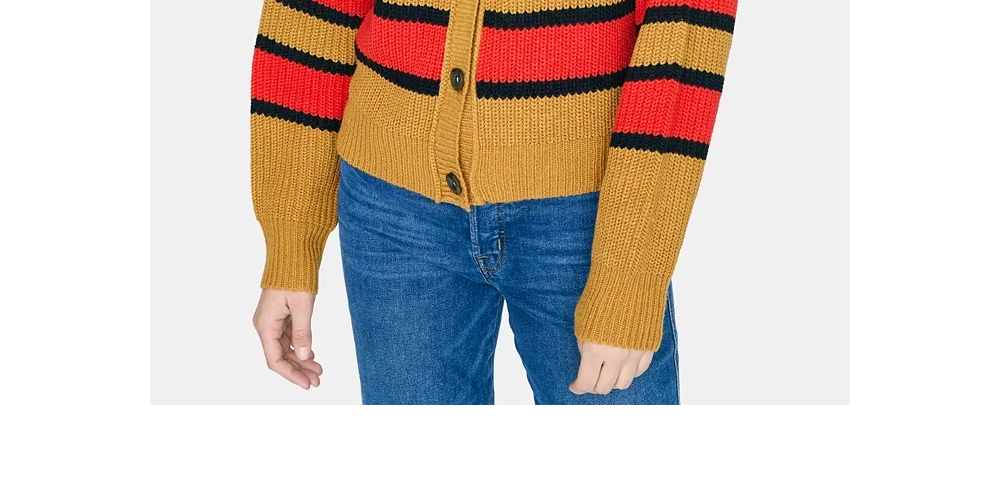Sanctuary Women's Fall For It Shaker Stitch Cardigan Size Red Size Medium