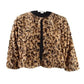 Calvin Klein Women's Plus Size Printed Faux-Fur Shrug Yellow Size 1X