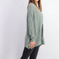 Hippie Rose Juniors' Textured Dolman-Sleeve Cardigan Med Green Size Small