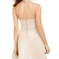 Teeze Me Juniors' Allover-Glitter Fit & Flare Dress Gold Size 5