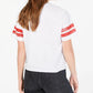 Rebellious One Juniors' Kinda Care T-Shirt White Size X-Large