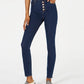 Rewash Junior's High Rise Button Fly Skinny Jeans Blue Size 3