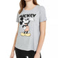 Disney Juniors' Mickey Mouse Graphic T-Shirt Med Gray Size Large