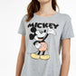 Disney Juniors' Mickey Mouse Graphic T-Shirt Med Gray Size Large