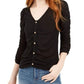 Crave Fame Juniors' Ruched Textured Top Black Size Extra Small