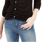 Crave Fame Juniors' Ruched Textured Top Black Size Extra Small
