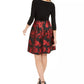 Jessica Howard Women's Pleated-Skirt Fit & Flare Dress Charcoal Size 18