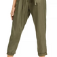 Indigo Rein Junior's High Rise Paperbag Pants Green Size Large
