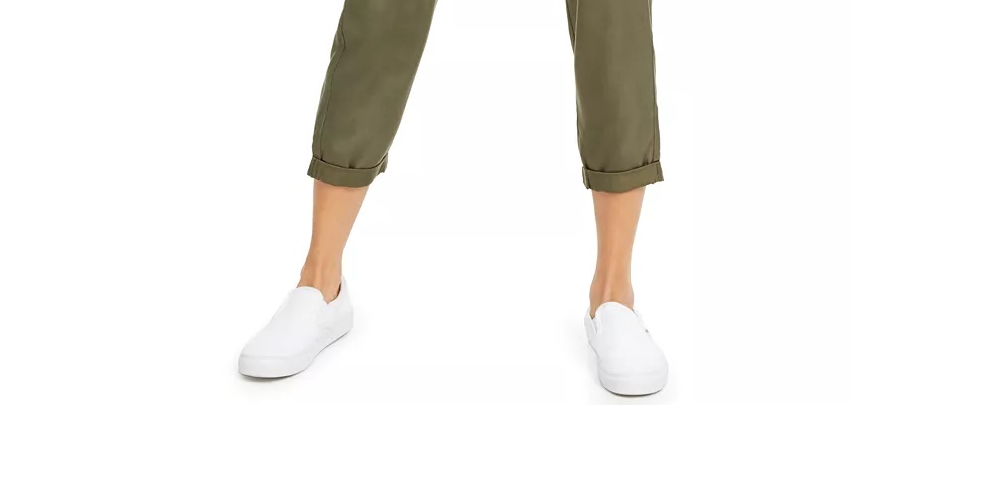 Indigo Rein Junior's High Rise Paperbag Pants Green Size Large