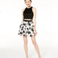 Speechless Juniors' 2-Pc. Scalloped & Floral Dress White Size 1
