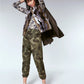 Almost Famous Junior's Camo Print Jogger Pants Green Size X-Small