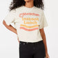 Mighty Fine Juniors' Cotton Instant Lunch T-Shirt White Size Large