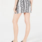 Tinseltown Junior's Snake Embossed Denim Mini Skirt Grey Size 3