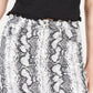 Tinseltown Junior's Snake Embossed Denim Mini Skirt Grey Size 3