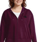 Champion Plus Women's Size Heritage Herringbone-Accent Zip Hoodie Darkpurple Size 1X