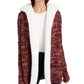 Crave Fame Juniors' Sherpa Trim Cardigan Lt/Pas Purple Size Medium