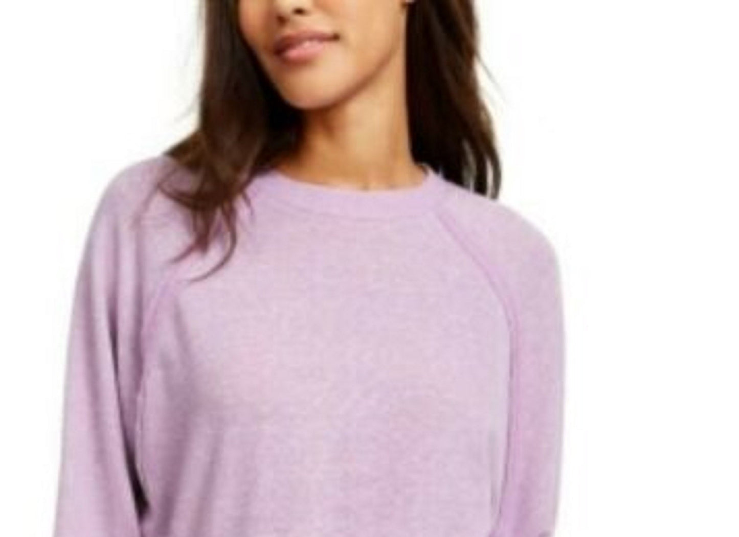 Crave Fame Juniors' Dolman-Sleeved Sweatshirt Purple Size Small