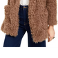 Sage The Label Women's Penny Lane Shaggy Faux-Fur Coat Brown Size Large