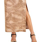Connected Women's Embroidered Sheath Dress Gold Size 8 Petite