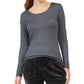 32 Degrees Women's Cozy Heat Underwear Top Black Size Large