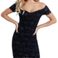 Guess Women's Drea Off-The-Shoulder Dress Blue Size Medium
