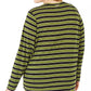 Michael Kors Women's Plus Striped Crewneck T-Shirt Green Size 2X