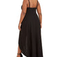 Speechless Women's Trendy Plus Size Scalloped High-Low Dress Black Size 1X