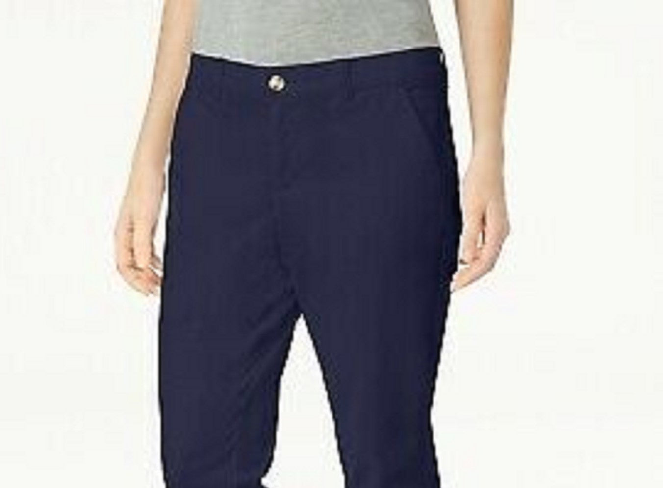 Maison Jules Women's Slim Ankle Pants Navy Size 4