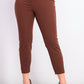 Alfani Women's Petite Hollywood-Waist Skinny Ankle Pants Dark Brown Size 6 P