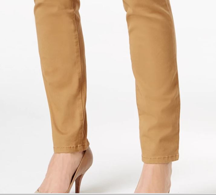 Charter Club Women's Lexington Straight Leg Jeans Brown Size 2 Petite