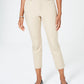 Charter Club Women's Newport Tummy-Control Slim-Fit Pants Beige Size 8
