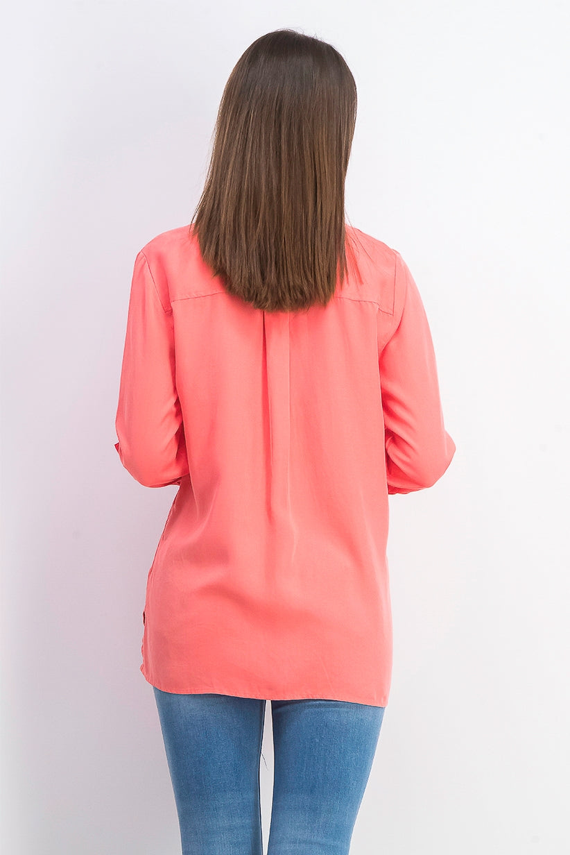 Charter Club Women's Utility Shirt Red Size Medium